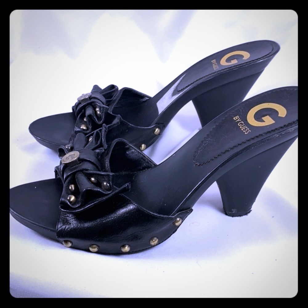 Guess Black Mules